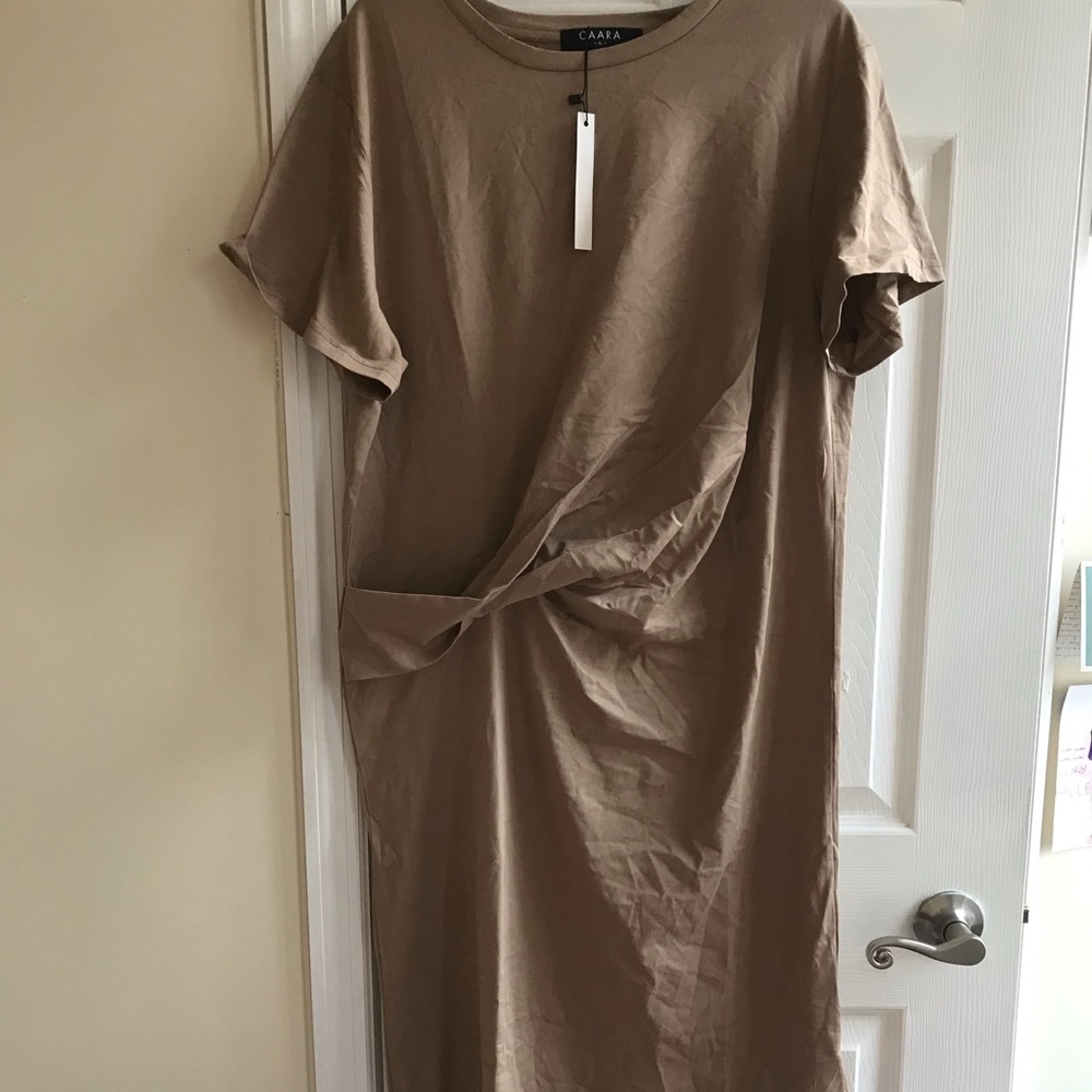 caara twist waist shirtdress